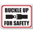 DuraStripe rechthoekig veiligheidsteken / BUCKLE UP FOR SAFETY